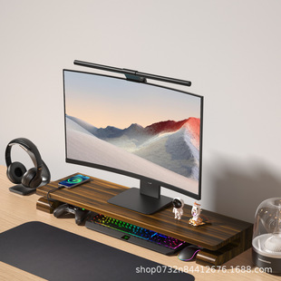 PCDOCK 2 Generation Display Heightening Rack Ebony Solid Wood RGB Shengguang Synchronous USB Display Heightening Rack