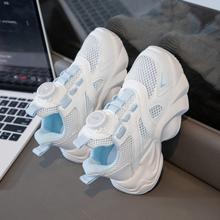 Children's Mesh Shoes Breathable sneaker for Boys and Girls Summer New Ins Girls Torre Shoes Lightweight All-match Running Shoes