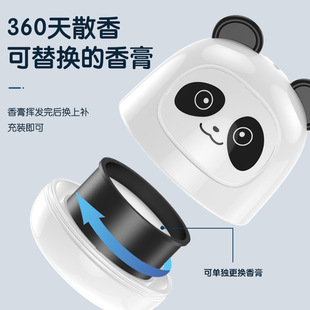 New Car Aromatherapy Car Solid Fragrance Lasting Light Fragrance Panda Dundun Doll Perfume Car Decoration Supplies