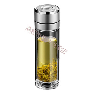 Drop-resistant High Temperature Resistant Tea Cup Tea Water Separation Cup Large Capacity Water Cup Men's High-grade One-button Open Lid Car Glass