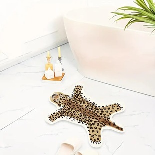 Cross-border Amazon temu Imitation Animal Fur Floor Mat Living Room Decorative Floor Mat Dirt Resistant and Easy to Clean Imitation Cashmere Floor Mat
