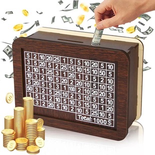 Wooden piggy bank can only store high-value desktop ornaments