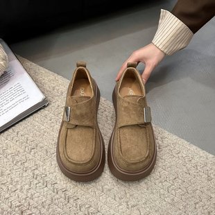 Новые ботинки Birken Весенние осенние женские ботинки 2025 новые модные ретро ленивый человек один педаль Lefu туфли на толстой подошве одиночные туфли
