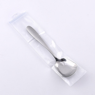 304 Stainless Steel Tableware Household Restaurant Flat Spoon Creative Flat Spoon with Beads