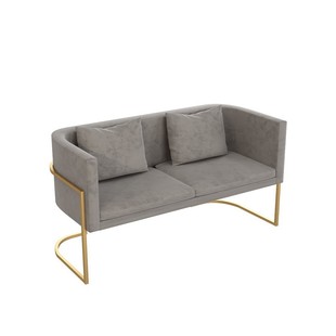 Nordic Sofa Iron Coffee Table Combination Modern Simple Cafe Negotiation Table Milk Tea Shop Internet Celebrity Leisure Area Card Seat
