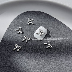 Mini Small Butterfly Alloy Liquid Bow Nail Art Jewelry 2024 New Bow Tie Nail Decoration Drill Wholesale