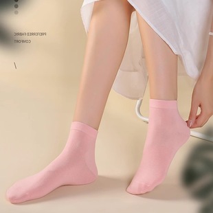 Socks Women's Spring and Autumn Cotton Socks Sweat Absorbing Short Socks Suitable for Air Loose Socks White Mid-tube Socks Women's Short Sleeking
