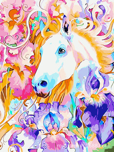 Digital oil painting wholesale diy oil painting color filling hand-painted frameless cross-border foreign trade a generation of color filling decoration