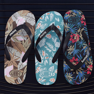 Jingchen Shoes Flip Flops Men's Summer Outdoor Wear Non-slip Women's Personalized Clip Foot Thick Bottom Beach Sandals for Couples