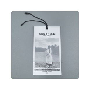 PVC men's and women's clothing semi-transparent tag custom clothing trademark elevator custom price certificate listing custom-made
