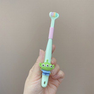 Buzz Lightyear трехсторонняя детская зубная щетка щетина для чистки маленьких головок швы для зубов Бытовая портативная детская зубная щетка