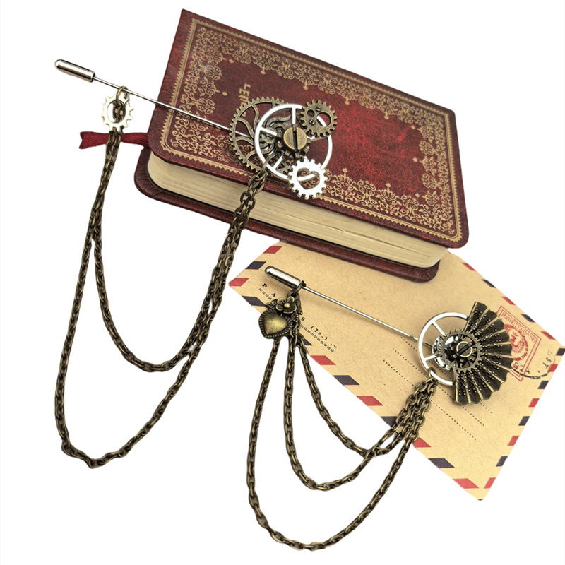 Steampunk Metal Gear Lolita Gear Brooch Accessory Performance Jewelry 329