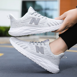 2024 new men's and women's same style sneaker lightweight soft bottom mesh breathable spring and autumn couple running shoes foreign trade Wholesale
