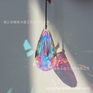 Crystal Sunlight Trapper AB Color Strip Hanging Prism Rainbow Party Garden Decoration Cross-border Supply Spot