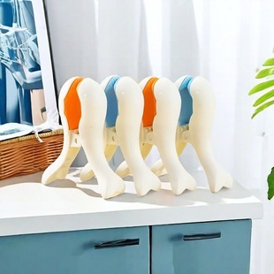 New Moe Funny Dolphin Windproof Fixing Clip Household Seamless Plastic Clothes Hanging Clip Clothes Fixing Multifunctional Clothes Hanging Clip