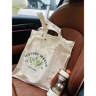 Large-Capacity Canvas Bag Portable Shoulder Women's Sports Fitness High-Value Tennis Bag Badminton Racket Bag New Style Free Shipping
