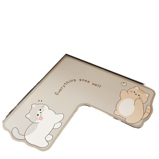 Cartoon Animal Kitchen Special L-shaped Corner Diatom Mud Absorbent Non-slip Dirty-resistant Floor Mat Easy-care Advanced Foot Mat