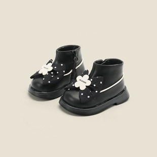 Clearance treatment of children's shoes baby children baby soft bottom toddler shoes 1 2 years old 3 girls princess boots short boots 0