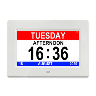 Amazon Explosions 7/8/9/10 "Electronic Digital Clock Machine Calendar Alarm Clock for the Elderly Foreign Trade Cross-border Hot Products