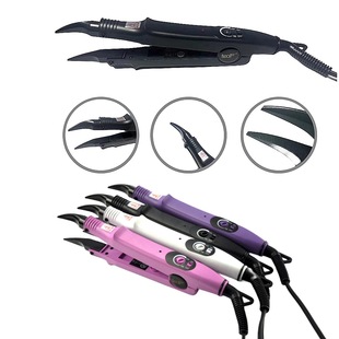 Wholesale LOOF nano electric heating hair removal pliers temperature control D head Hot connection professional tool hair removal hair extension