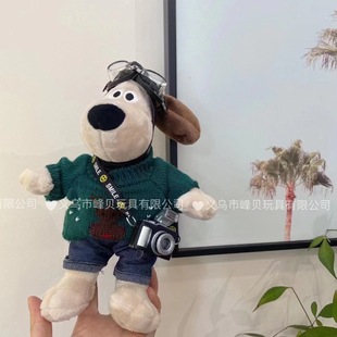 New Big Boss dog sweater scarf camera mobile phone back clip Keychain Car pendant pilot boss dog