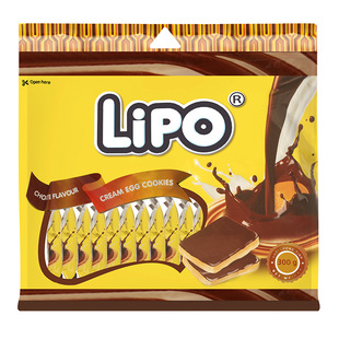 Vietnam imported Lipo egg milk bread dried 300g chocolate durian flavor coated bread dried casual snacks