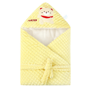 October knot baby quilt autumn and winter anti-shock sleeping bag newborn newborn children sleeping bag out short velvet quilt