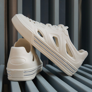 Мужские летние пляжные сандалии Croc Shoes 2025 года, нескользящие, дышащие, для воды и реки, для активного отдыха на природе