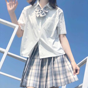 JK2022 Summer Pill Belly Corner Belly Basic Short-sleeved Shirt JK Short-sleeved Shirt All-match Shirt