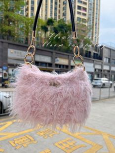 Wholesale strawberry milkshake long-haired mink hand mixed thread characteristic thread stick crochet knitting wool 80g