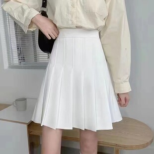 high quality pleated skirt women's 2024 summer spring autumn winter black skirt high waist a slim all-match skirt