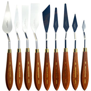 South Korea Imported Hua Hong Art Scraper Stainless Steel Acrylic Oil Painting Pigment Oil Painting Stick Color Matching Small Pointed Texture Knife