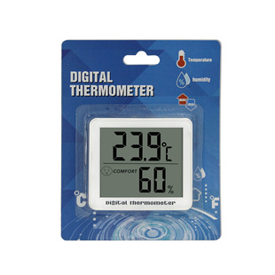 Large Screen Indoor Digital Vertical Plaid Index Expression Electronic Temperature and Humidity Meter