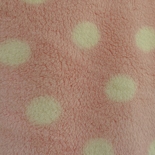 Double-sided Cotton Fleece Printed Fabric Arctic Fleece Warm Clothing Plush Lining Toy Pajamas Home Clothes Fabric