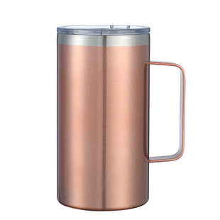 Spot 24oz handle mug 304 stainless steel vacuum portable public Cup car Coffee Cup cross-border e-commerce