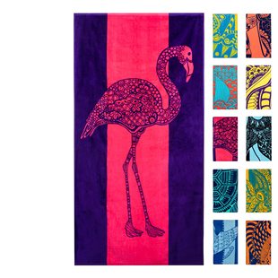Big size turtle pattern cross border hot sale sea life dolphin conch blue tropical fish quick dry beach towel