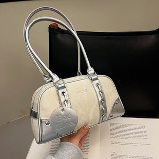 Niche Underarm Bag Women's Large Capacity 2025 New Arrival Spring and Summer Commuter Shoulder Handbag Stylist Contrast Pillow Bag