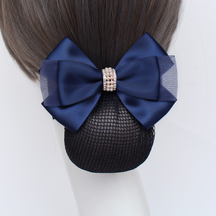 Nurse Hair Net Female Professional Head Flower Stewardess Elegant High-end Hair Net Bag Bank Hotel Waiter Work Headwear