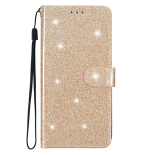 New Model Suitable for Samsung A17 Flip Card Holder Pure Color Glitter A54/A26 Mobile Phone Leather Case