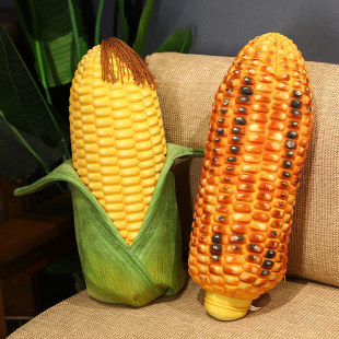 Simulation corn pillow plush toy bed girls sleeping pillow doll real barbecue corn gift wholesale