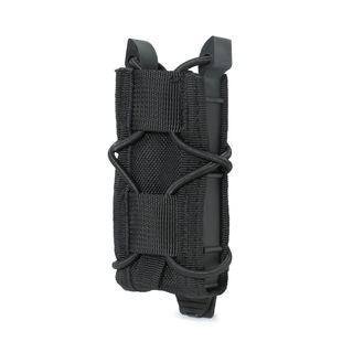 Outdoor Tactical Tiger 9mm Pistol Magazine Single Elastic Quick Pull Case Military Fan Molle Tool Kit Accessory Bag