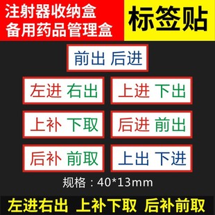 Left-in-right-out, up-and-down, take the label, and then take the warning sticker before making up, spare medicine box syringe syringe box c