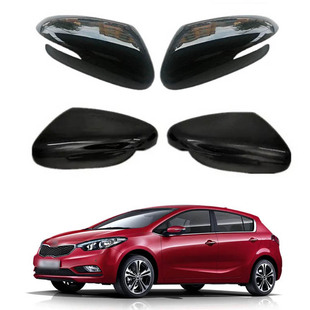 Suitable for 13-18 Kia Cerato Ceed 2 reversing mirror cover carbon brazed pattern rearview mirror housing replacement