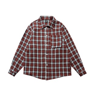 Beijie Men's American Fashion Brand 2025 Spring New Yarn-dyed Sanding Plaid Shirt Men's Long-sleeved Shirt Jacket
