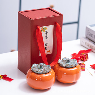 Ceramic candy jar candy box everything goes well tea jar wholesale small size sealed simulation wedding candy jar candy box