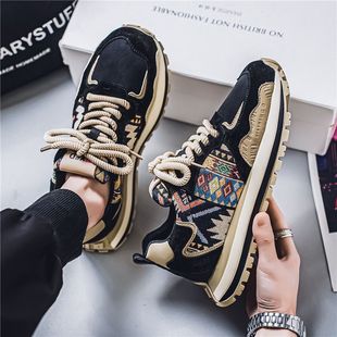 Men's Shoes 2025 New Spring and Autumn Fashion Explosion High-end Sense Sports Casual Shoes Thick Sole Increased Daddy Shoes Fashion Men