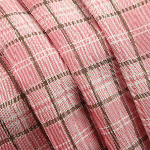 in stock 172g polyester plaid fabric spring and summer women's shirt JK uniform pleated skirt suit suit fabric