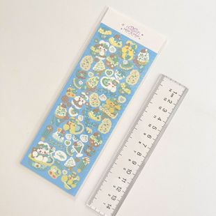 Korean ins Candy Color Sticker Laser PET Waterproof Goo Card Decorative Material Sticker