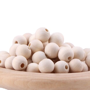 Cross-Border Factory Direct wood beads wooden beads Christmas toys curtain lighting wood beads spot wholesale