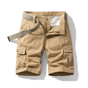 Men's Retro Functional Wind Multi-Pocket Sports Pants Cordwork Shorts Cross-Border for Amazon 28402